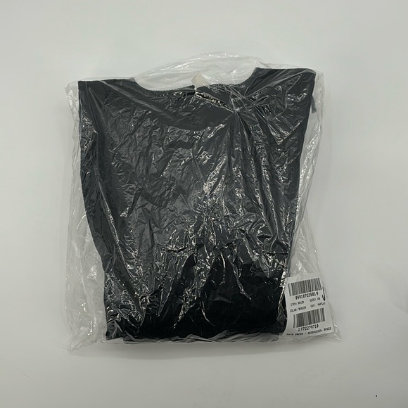 Madewell Smocked-Waist Midi Dress in True Black Seersucker size XS NWT NP123 - Picture 11 of 12